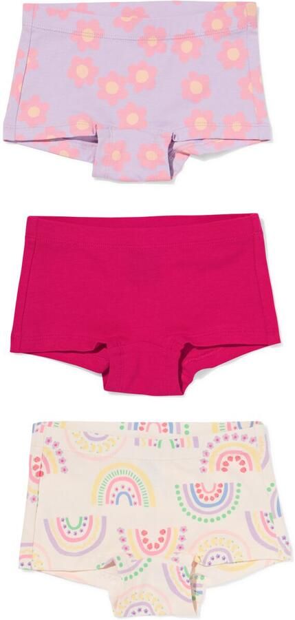 HEMA Kinderboxers Regenboog 3 Stuks Multi (multi)