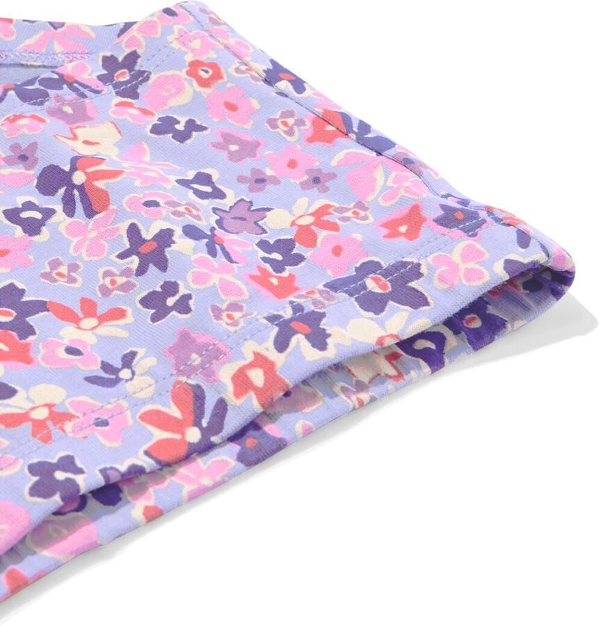 HEMA Kinderboxers Stretch Katoen Bloemen 3 Stuks Roze (roze) - Foto 2