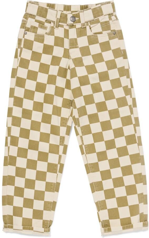 HEMA Kinderbroek Regular Fit Blokken Groen (groen) - Foto 2