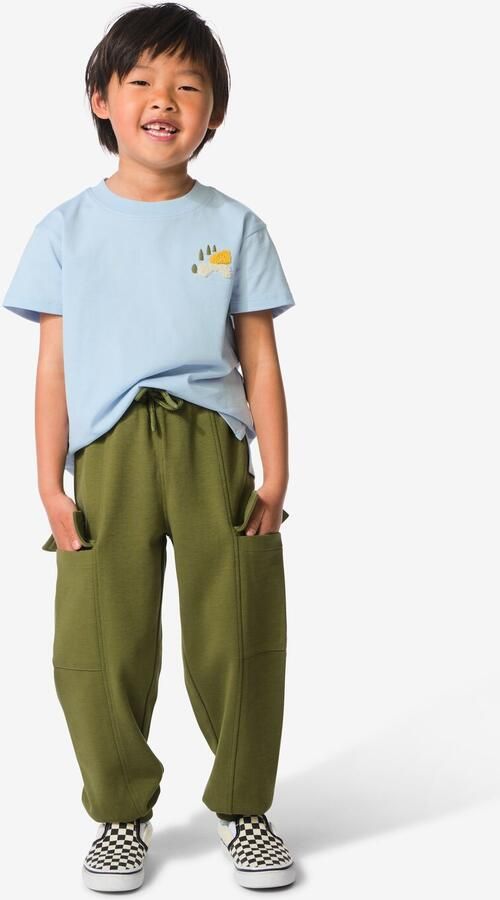 HEMA Kinderbroek Regular Fit Cargo Groen (groen)