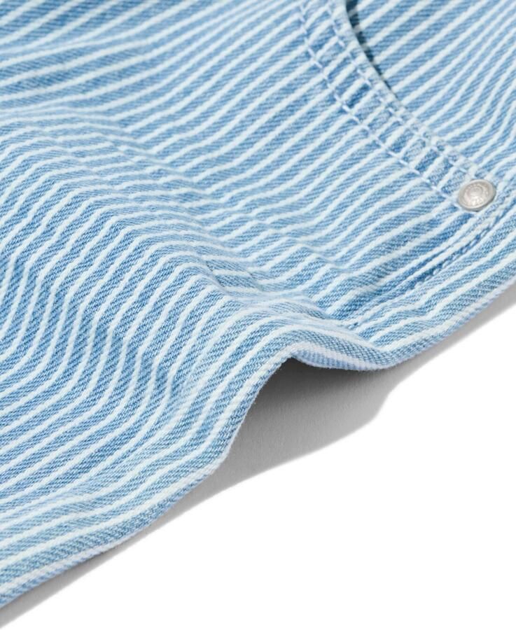 HEMA Kinderbroek Regular Fit Streep Denim (denim)
