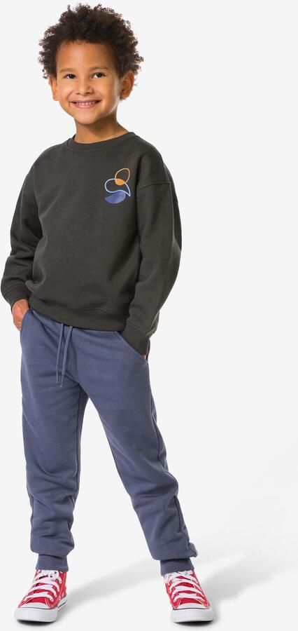 HEMA Kinderbroek Sweatstof Donkerblauw (donkerblauw)