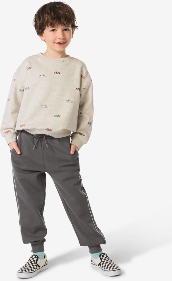 HEMA Kinderbroek Sweatstof Donkergrijs (donkergrijs) - Foto 2