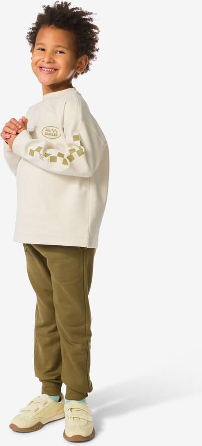 HEMA Kinderbroek Sweatstof Olijf (olijf)