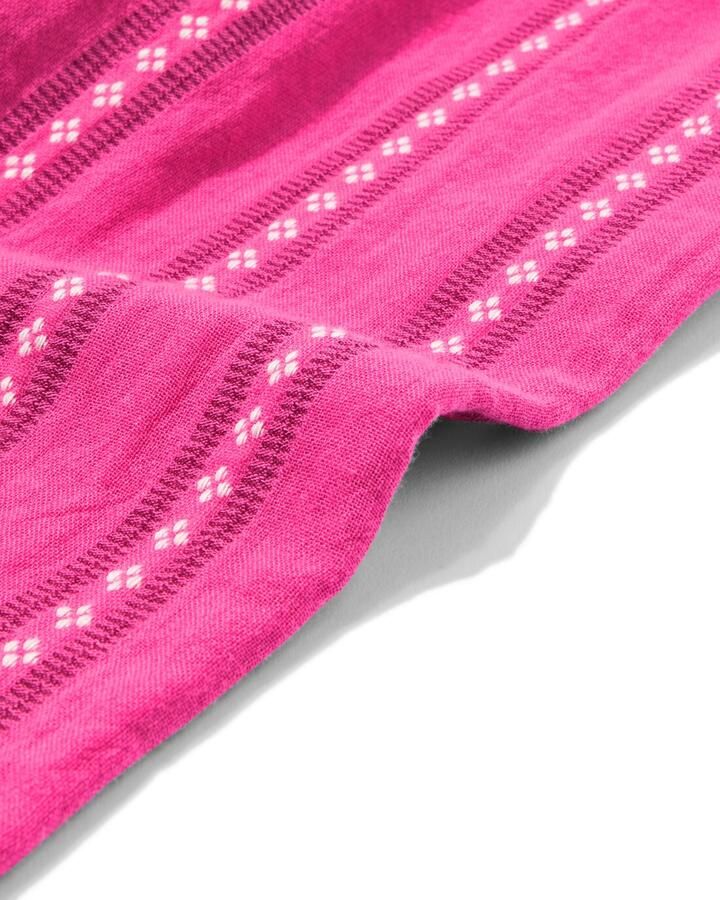 HEMA Kinderbroek Wide Fit Strepen Donkerroze (donkerroze)
