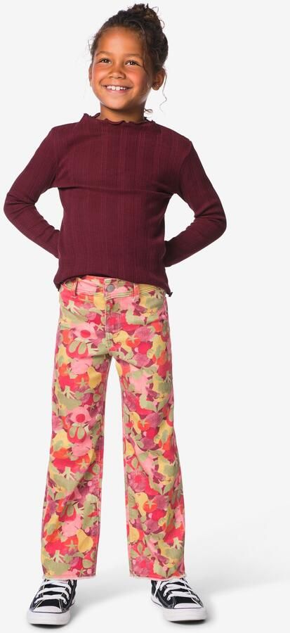 HEMA Kinderbroek Wijd Fruit Bordeauxrood (bordeauxrood)