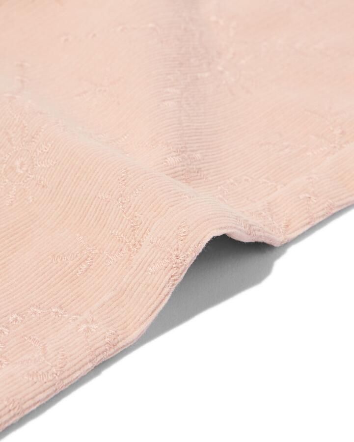 HEMA Kinderbroek Wijde Fit Corduroy Bloemen Roze (roze) - Foto 2