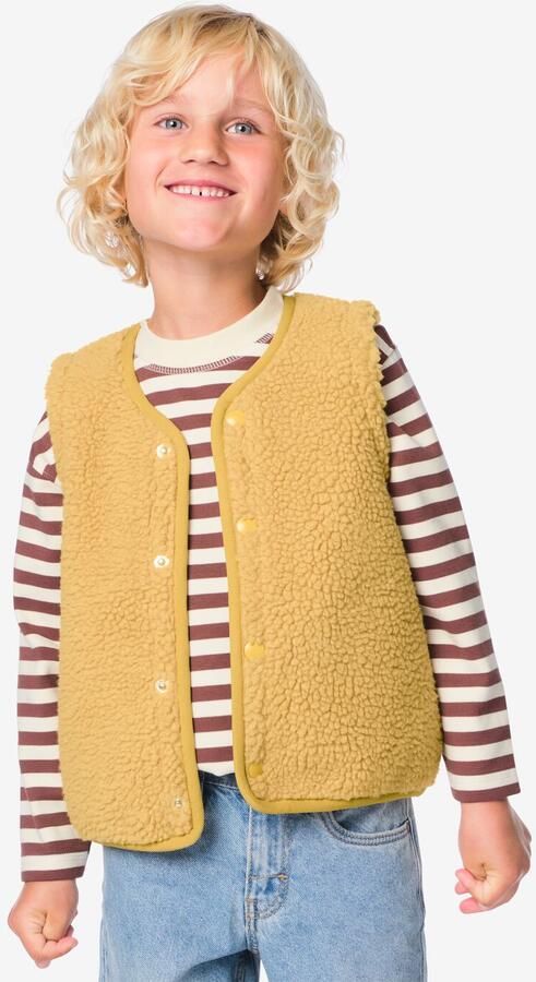 HEMA Kindergilet Guus Teddy Donkergeel (donkergeel)