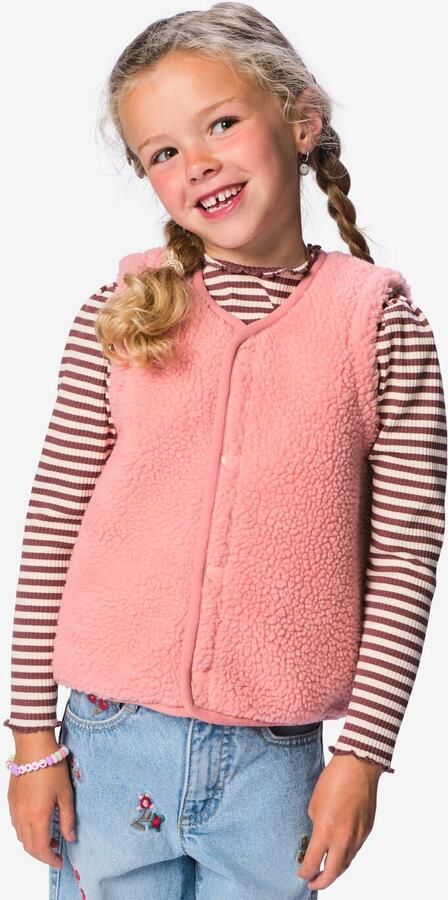 HEMA Kindergilet Teddy Roze (roze)