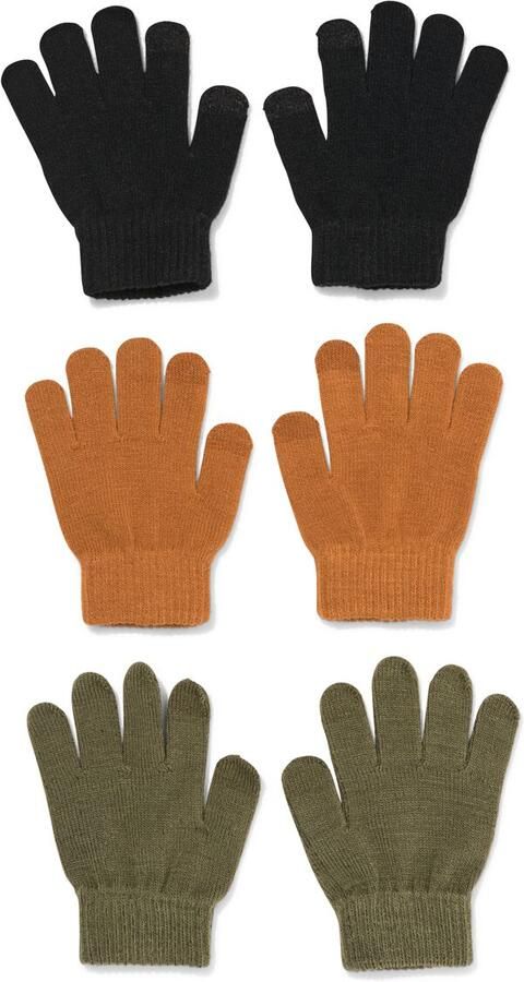HEMA Kinderhandschoenen 3 Paar Multi
