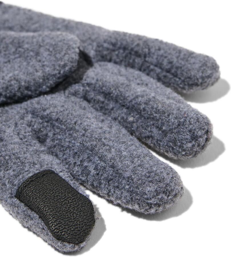 HEMA Kinderhandschoenen Fleece Grijsmelange - Foto 2