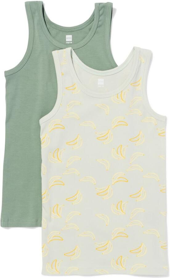 HEMA Kinderhemd Bananen 2 Stuks Groen (groen) - Foto 2