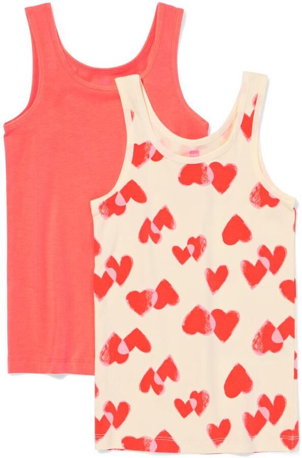 HEMA Kinderhemden Hartjes 2 Stuks Rood (rood) - Foto 2