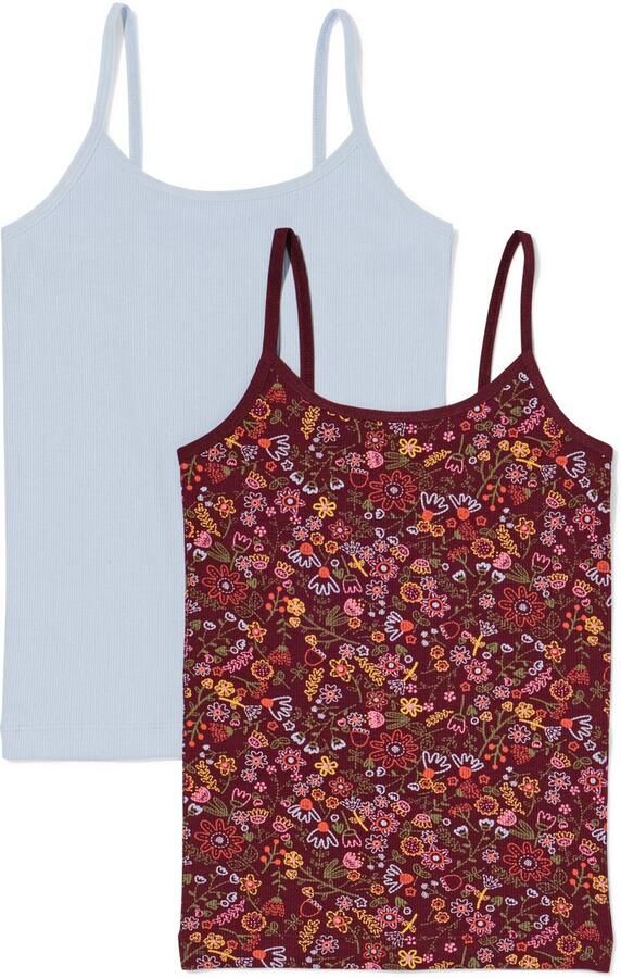 HEMA Kinderhemden Rib 2 Stuks Multicolor