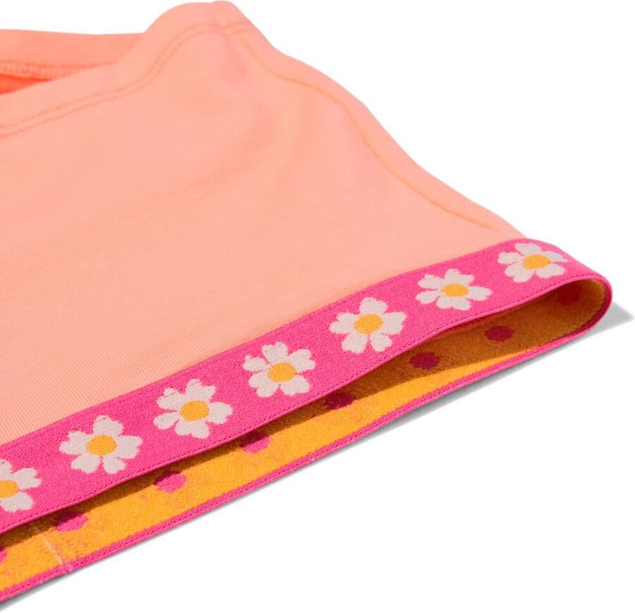 HEMA Kinderhipsters Bloemen 2 Stuks Perzik (perzik) - Foto 2