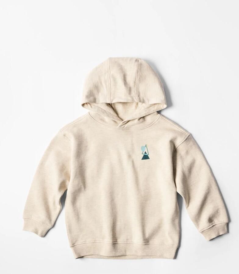 HEMA Kinderhoodie Sweatstof Abstract Zand