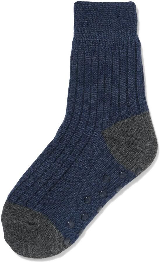 HEMA Kinderhuissokken Rib Fleece Donkerblauw (donkerblauw) - Foto 2