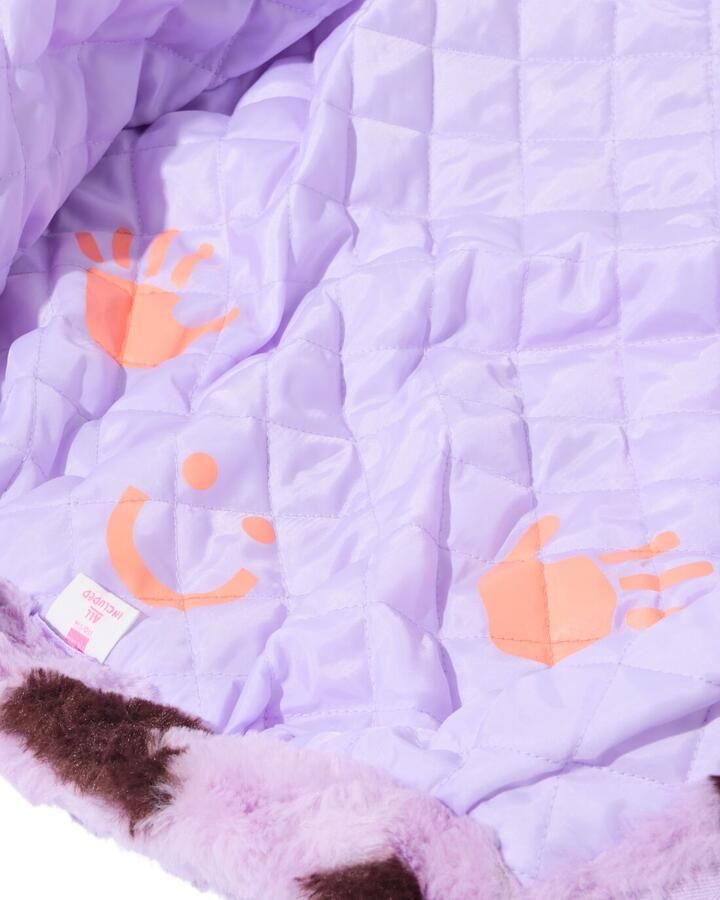 HEMA Kinderjas Imitatiebont Hartjes Lila (lila) - Foto 2