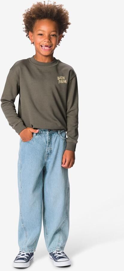 HEMA Kinderjeans Barrel Fit Lichtblauw (lichtblauw)