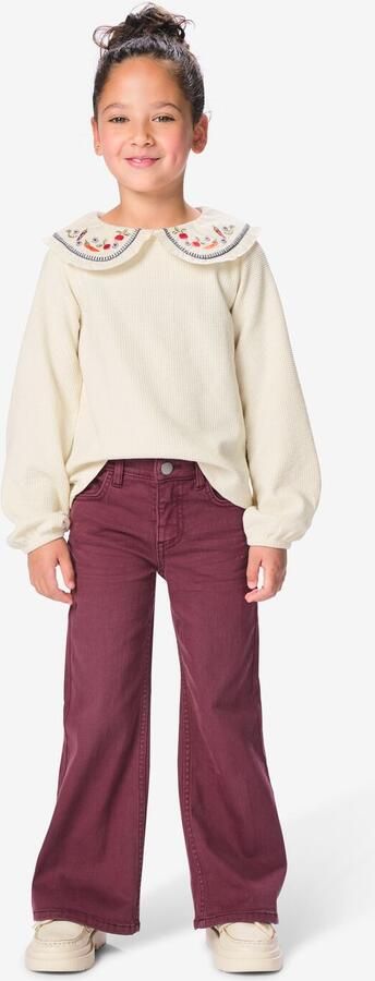 HEMA Kinderjeans Bootcut Bordeauxrood