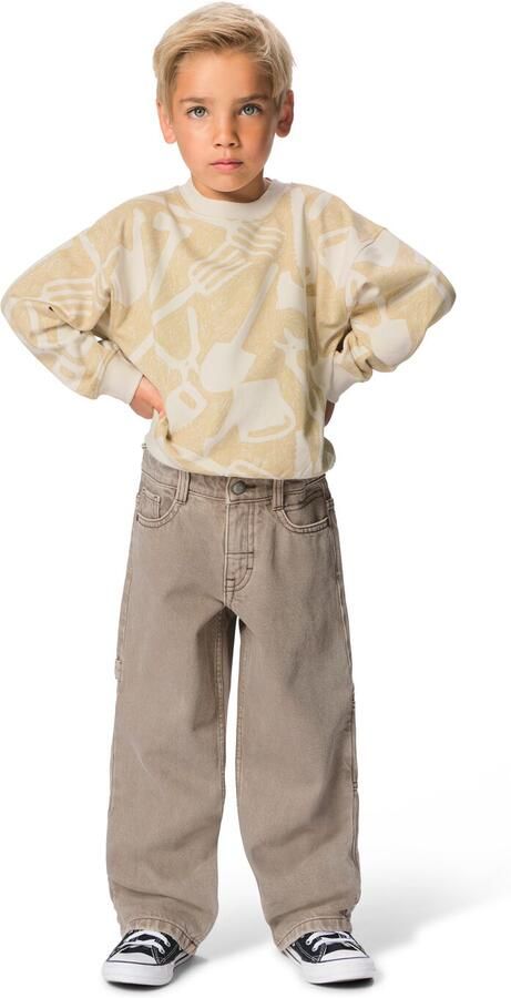 HEMA Kinderjeans Regular Fit Bruin (bruin)