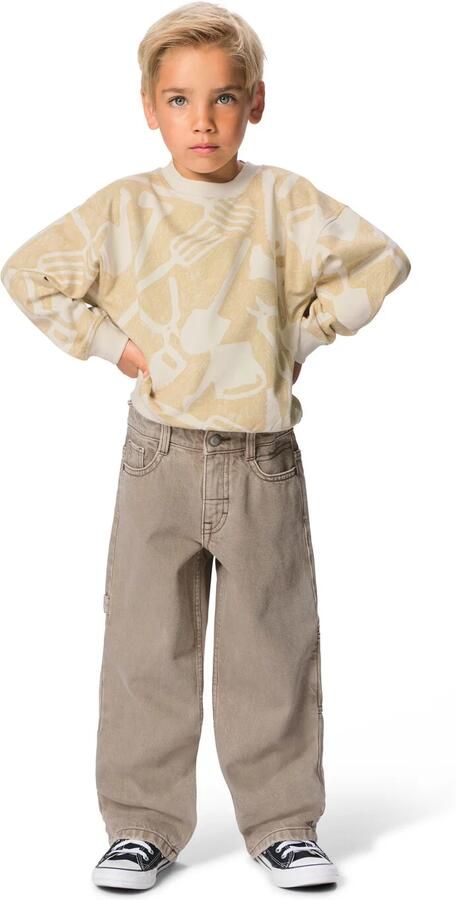 HEMA Kinderjeans Regular Fit Bruin (bruin)