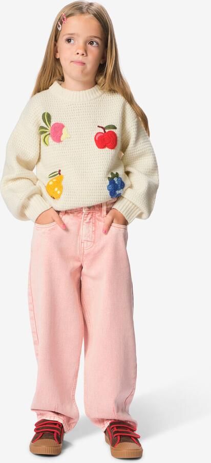 HEMA Kinderjeans Regular Fit Roze