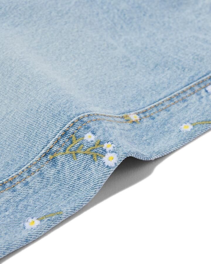 HEMA Kinderjeans Wijd Bloemen Denim (denim) - Foto 2