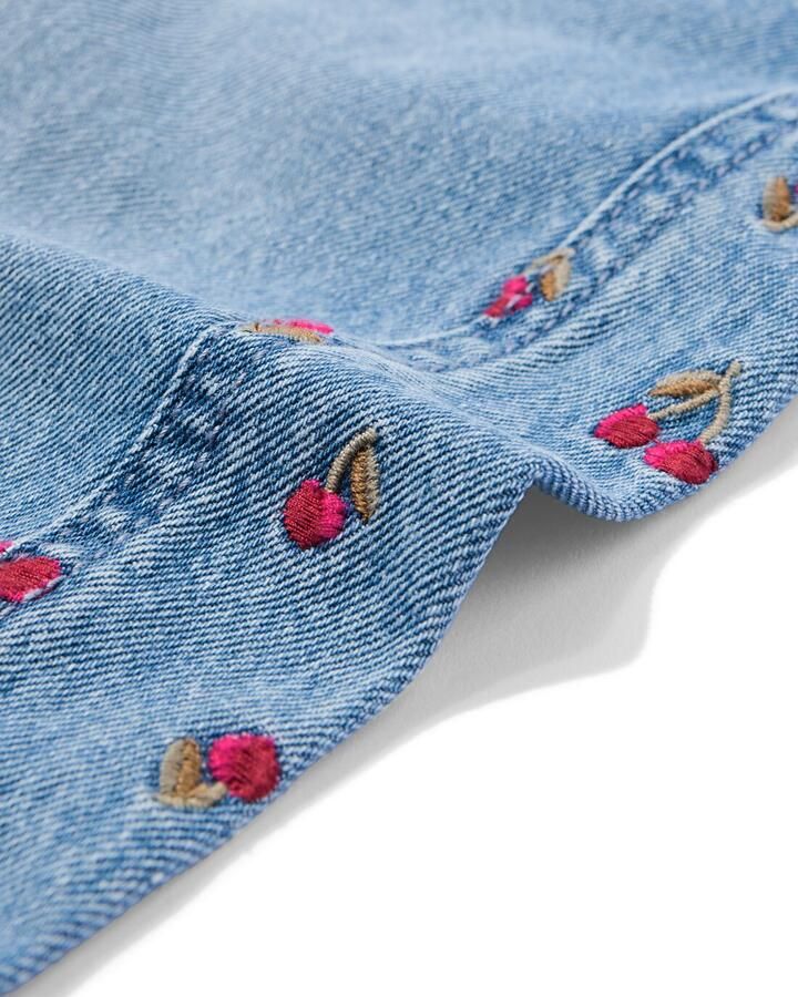 HEMA Kinderjeans Wijd Fruitprint Middenblauw (middenblauw) - Foto 2
