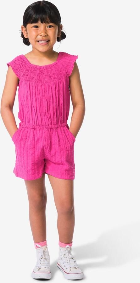 HEMA Kinderjumpsuit Jersey Donkerroze (donkerroze)