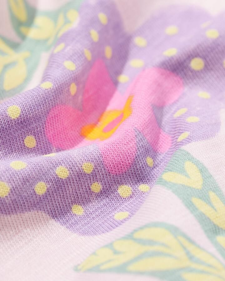 HEMA Kinderjurk A-lijn Bloemen Lila (lila) - Foto 2