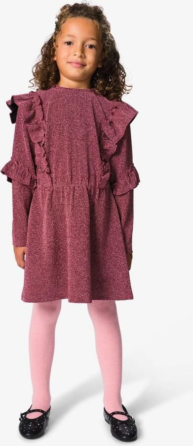HEMA Kinderjurk Regular Fit Jersey Roze