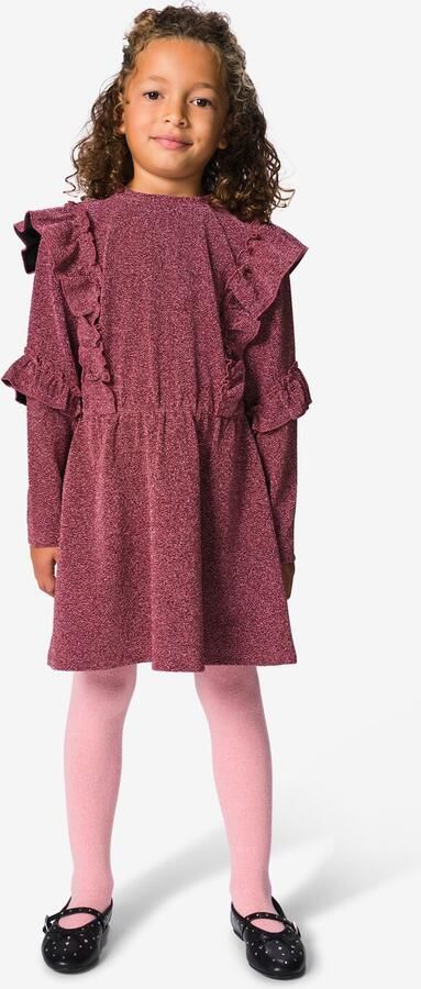 HEMA Kinderjurk Regular Fit Jersey Roze