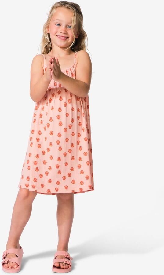 HEMA Kinderjurk Wijd Print Roze (roze)