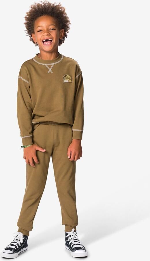 HEMA Kinderkledingset Sweat Regular Fit Bruin