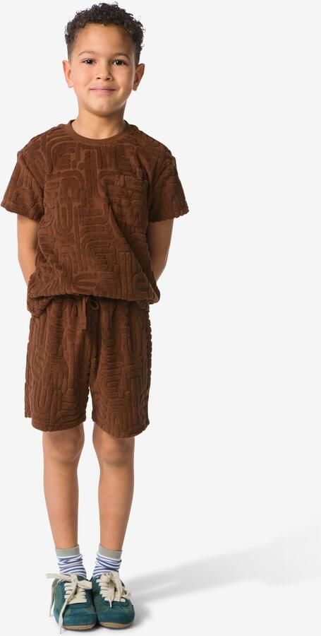 HEMA Kinderkledingset Sweatstof Bruin (bruin) - Foto 2