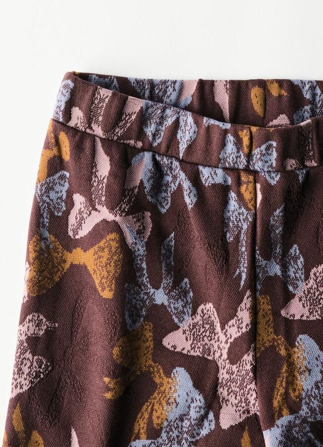 HEMA Kinderlegging Bootcut Jacquard Bruin - Foto 2