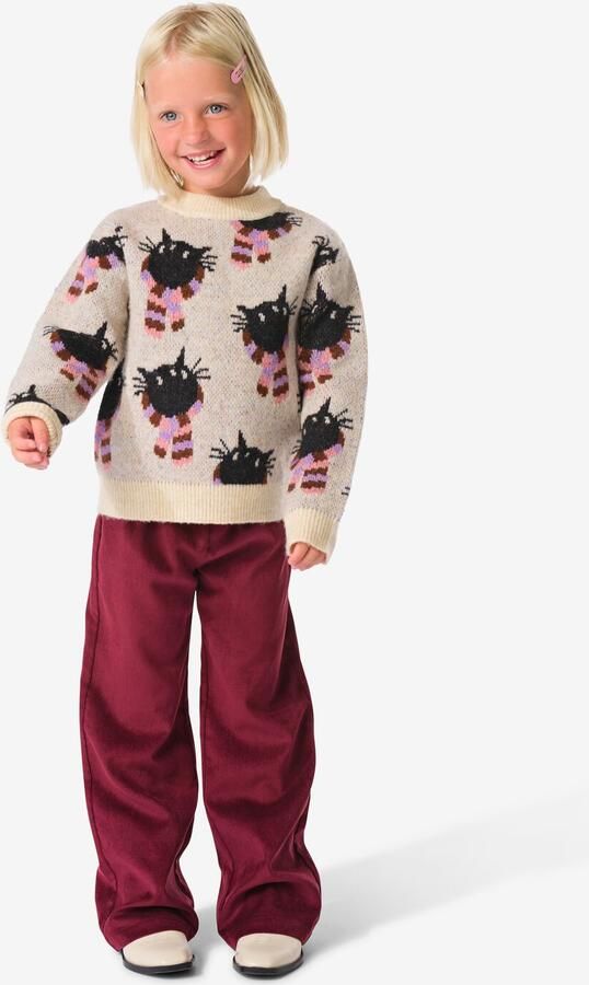 HEMA Kinderlegging Corduroy Wijnrood (wijnrood)