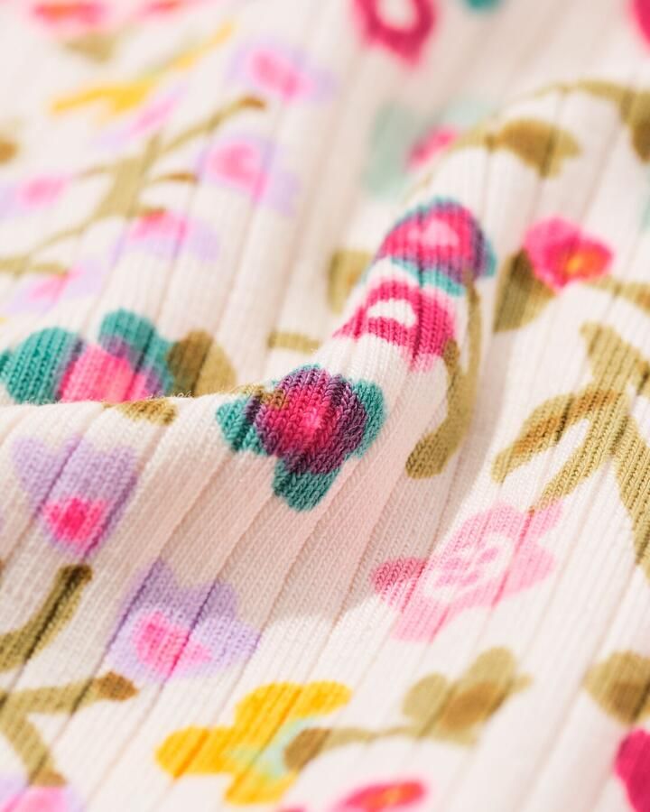 HEMA Kinderlegging Flared Bloemen Ecru (ecru) - Foto 2