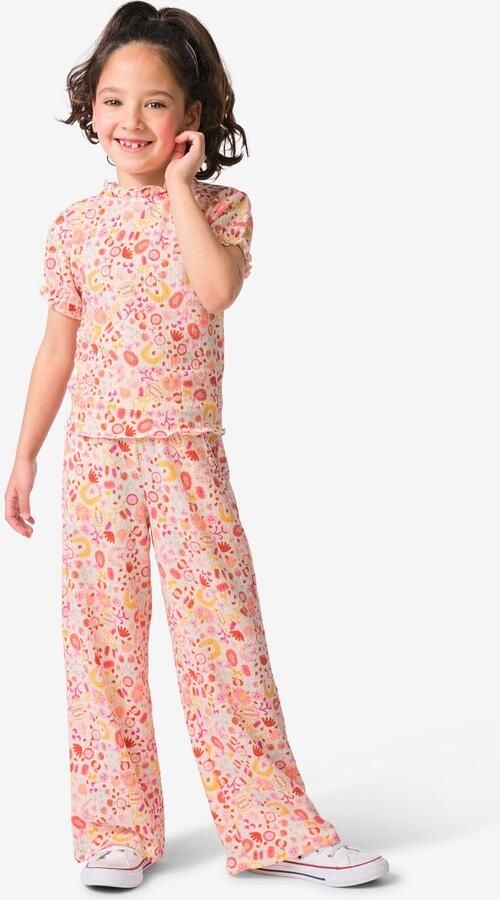 HEMA Kinderlegging Wide Fit Jersey Bloemen Ecru (ecru) - Foto 2