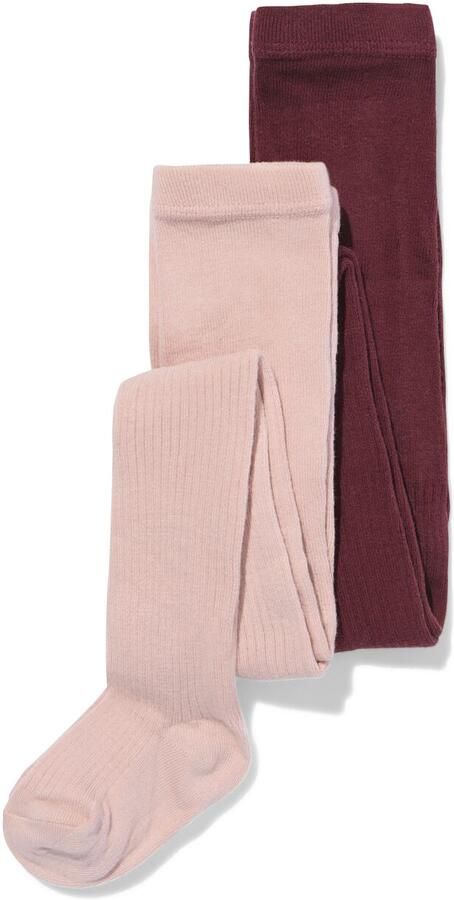 HEMA Kindermaillot Rib 2 Stuks Oudroze (oudroze)