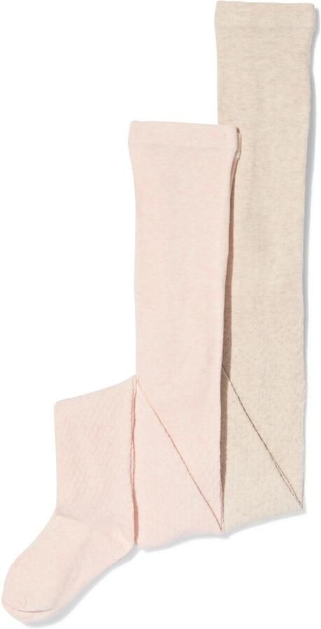 HEMA Kindermaillot Structuur 2 Stuks Lichtroze (lichtroze) - Foto 2