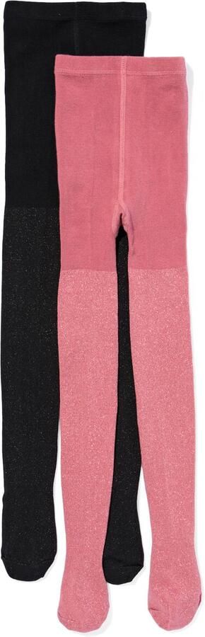 HEMA Kindermaillots Glitter 2 Stuks Donkerroze (donkerroze) - Foto 3