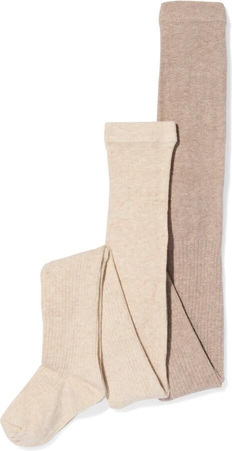 HEMA Kindermaillots Rib 2 Paar Lichtbruin (lichtbruin) - Foto 2