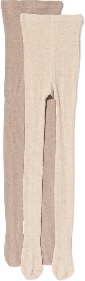 HEMA Kindermaillots Rib 2 Stuks Lichtbruin (lichtbruin) - Foto 2