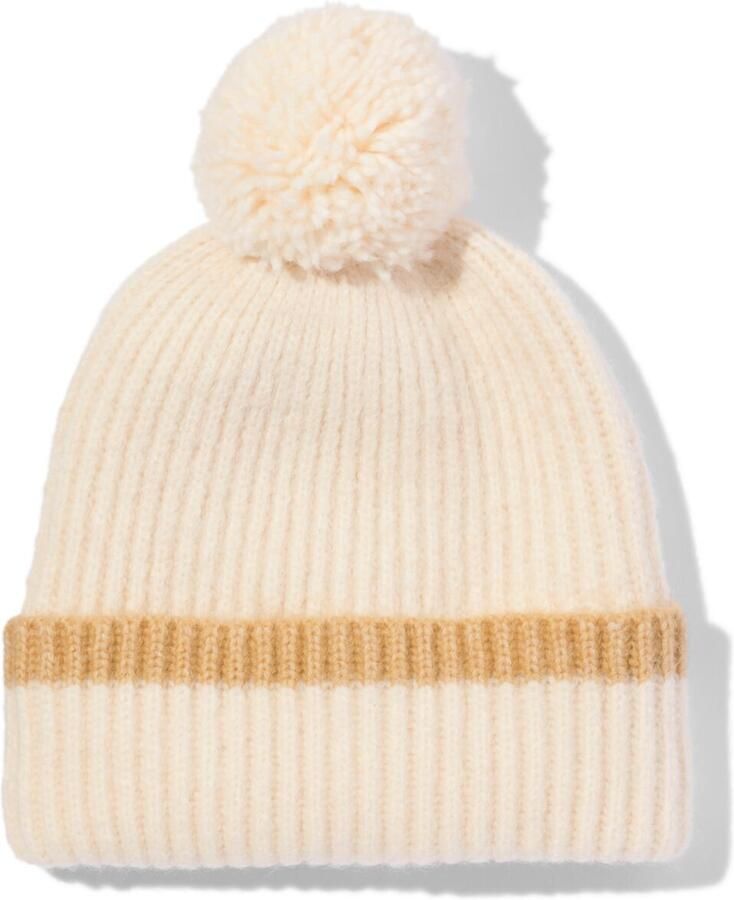 HEMA Kindermuts Met Wol Beige (beige) - Foto 2