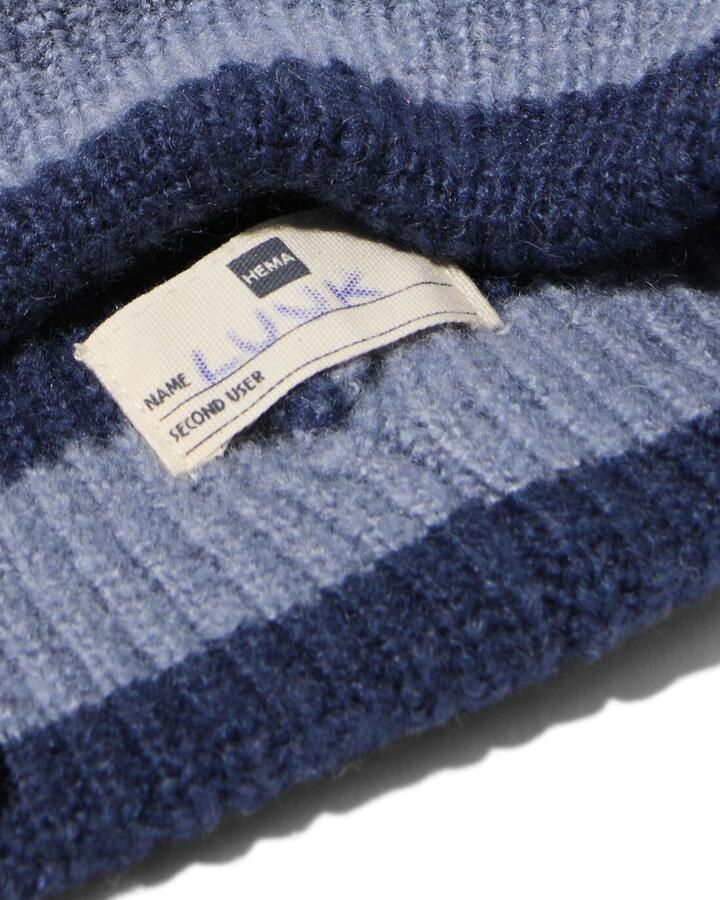 HEMA Kindermuts Strepen Blauw - Foto 2