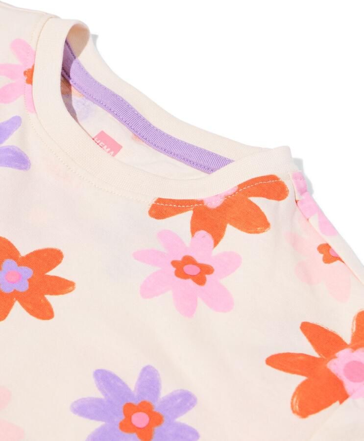HEMA Kindernachthemd Bloemen Gebroken Wit (gebroken wit) - Foto 2