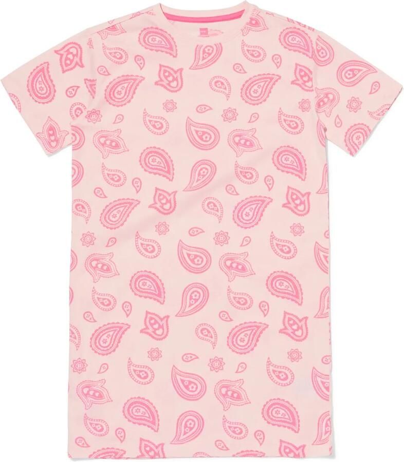 HEMA Kindernachthemd Paisley Roze (roze)