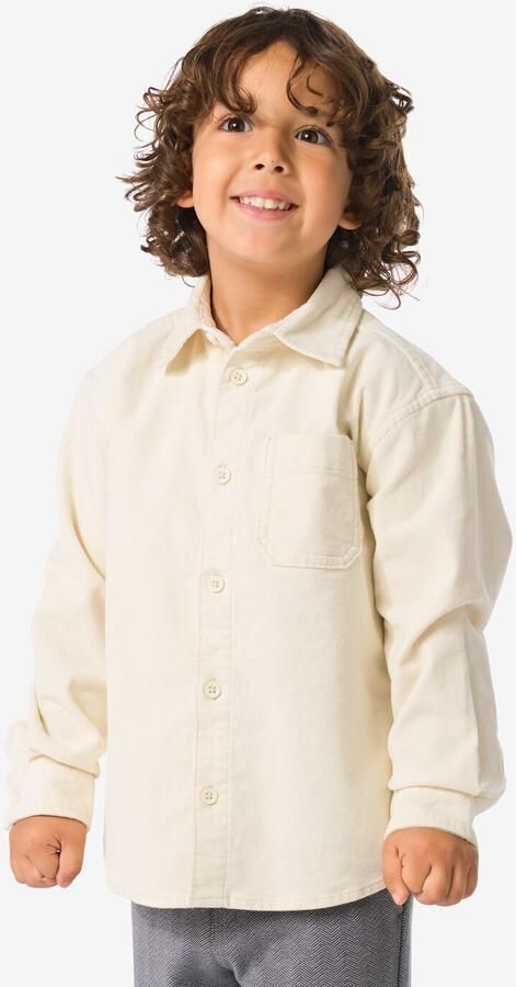 HEMA Kinderoverhemd Corduroy Gebroken Wit (gebroken wit) - Foto 2